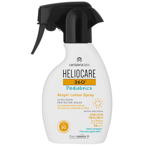 HELIOCARE 360 PEDIATRICS - purškiama apsauga nuo saulės atopinei vaikų ir kūdikių odai SPF 50, 250 ml