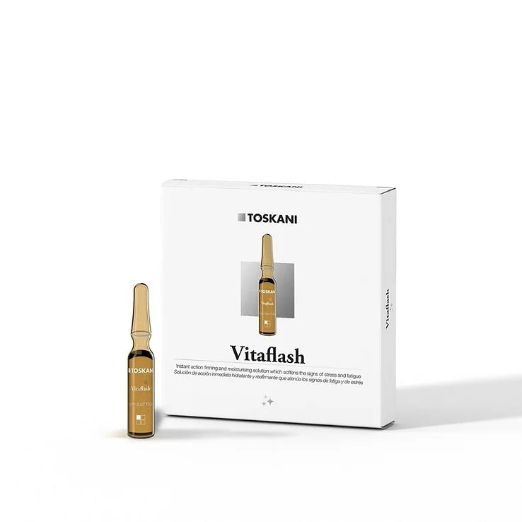 TOSKANI VITAFLASH - veido ampulės, 5 x 2 ml - AMPULĖS IŠ TOSKANI - TIK €29! Apsipirk dabar GROŽIO ALCHEMIJA