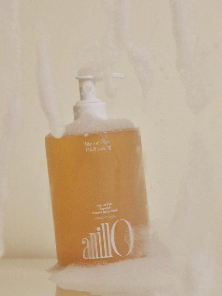 ANILLO AMBER528 SCENTED HAND & BODY WASH - parfumuotas rankų ir kūno prausiklis, 450 ml - KŪNO PRAUSIKLIAI IŠ ANILLO - TIK €26.35! Apsipirk dabar GROŽIO ALCHEMIJA