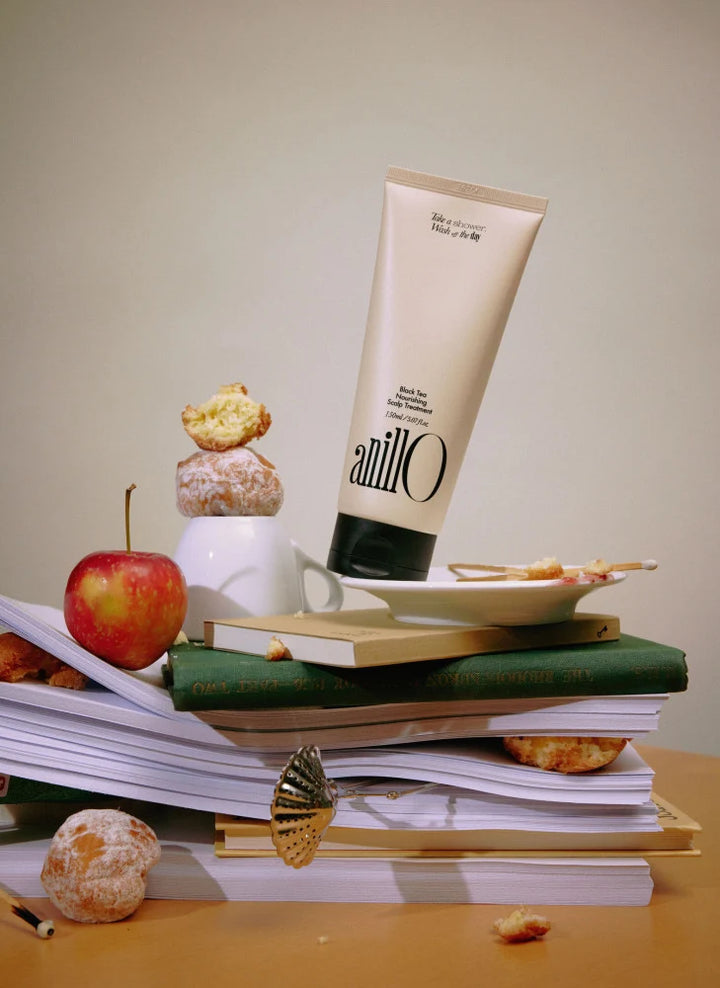 ANILLO BLACK TEA NOURISHING SCALP TREATMENT - maitinamoji stiprinamoji plaukų ir galvos odos kaukė, 150 ml - PLAUKŲ KAUKĖ IŠ ANILLO - TIK €28.50! Apsipirk dabar GROŽIO ALCHEMIJA
