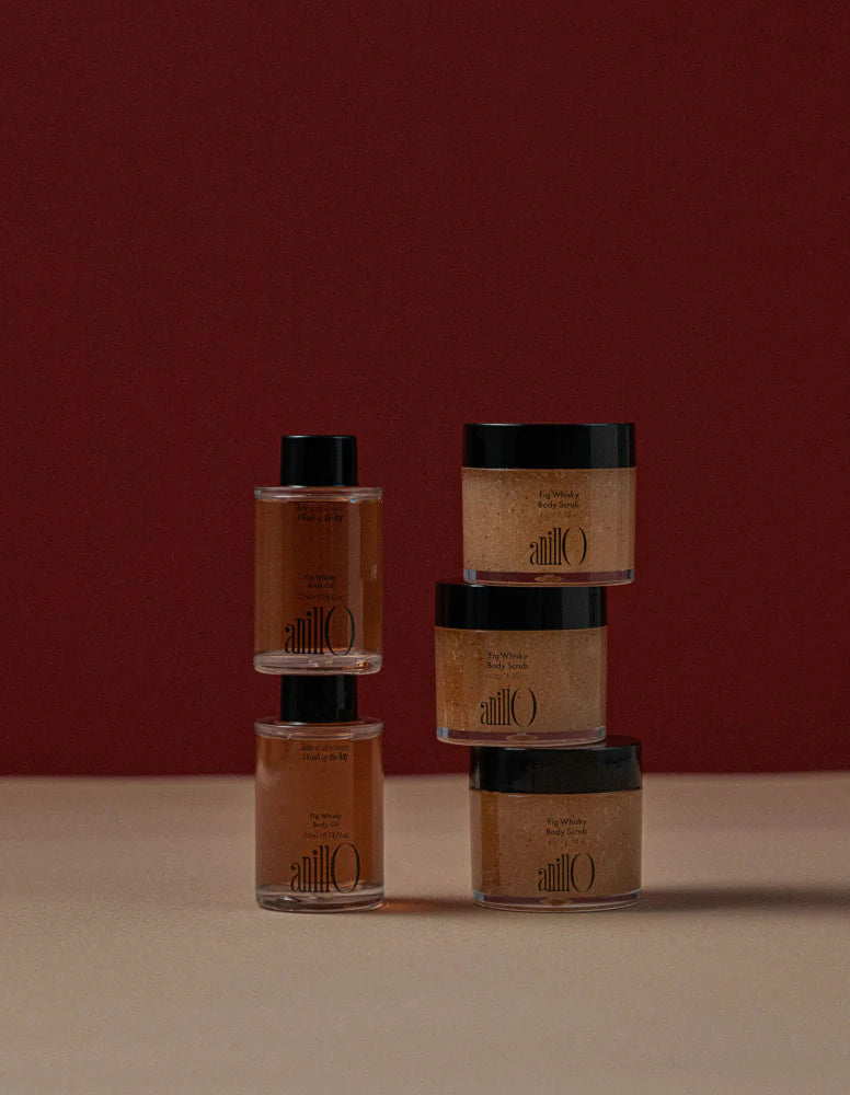 ANILLO FIG WHISKY DISCOVERY BODY SET – kūno priežiūros rinkinys, 45 g + 22 ml - RINKINYS KŪNUI IŠ ANILLO - TIK €20.82! Apsipirk dabar GROŽIO ALCHEMIJA