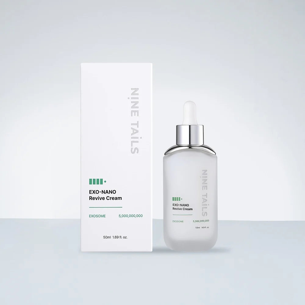 NINE TAILS NANO-EXO REVIVE CREAM - nano egzosomų kremas intensyviam drėkinimui, stangrumui, barjero stiprinimui - VEIDO KREMAS IŠ NINE TAILS - TIK €42! Apsipirk dabar GROŽIO ALCHEMIJA