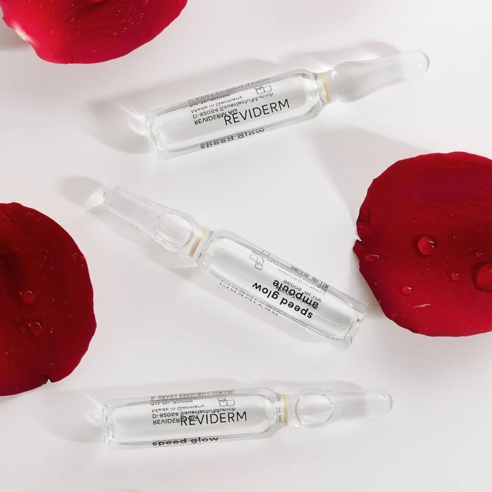 REVIDERM SPEED GLOW AMPOULE - spindesio suteikiančios ampulės, 7 x 2 ml - AMPULĖS IŠ REVIDERM - TIK €38! Apsipirk dabar GROŽIO ALCHEMIJA