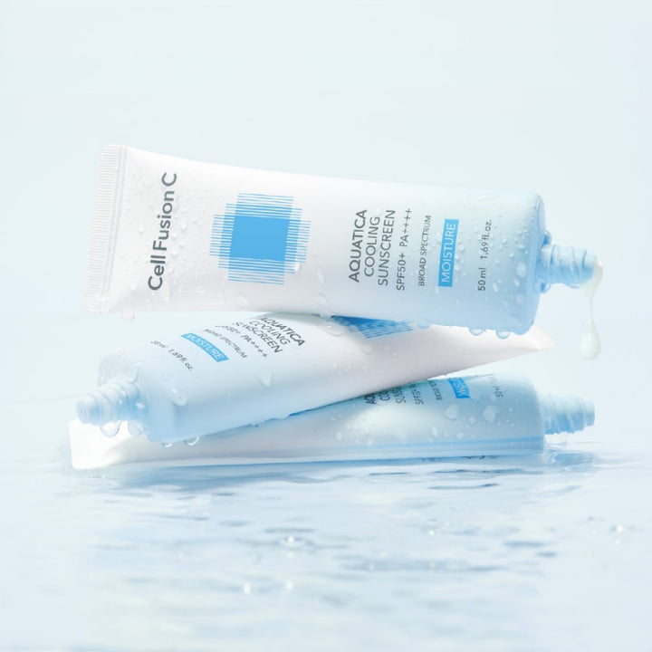 CELL FUSION C AQUATICA COOLING SUNSCREEN SPF50+ PA++++ - vėsinantis ir drėkinantis kremas nuo saulės, 50 ml - SPF APSAUGA IŠ CELL FUSION C - TIK €32.30! Apsipirk dabar GROŽIO ALCHEMIJA